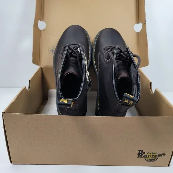 Dr. Martens 1460 Men's Wintergrip Leather Boots Cocoa 24038 US Size 10 NWB - Picture 3 of 12